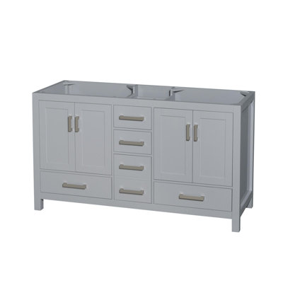 Sheffield 59 in. Double Vanity Cabinet Only in White Sheffield 59 in. Double Vanity Cabinet Only in White