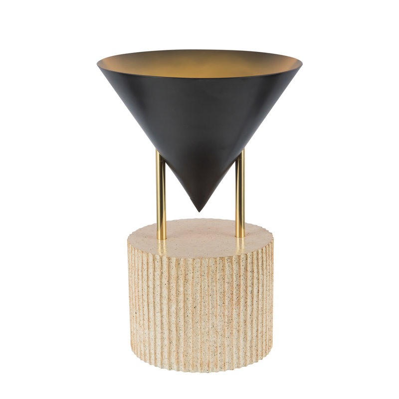 Versus 15-in Brass Table Lamp, Urban Bronze