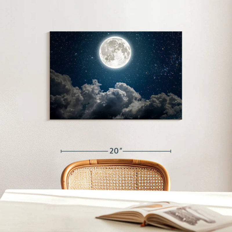 Oberle Beautiful Moon, 16" H x 24" W