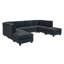 Canapé modulaire de coin avec repose-pieds 118 po Prichard-660941516