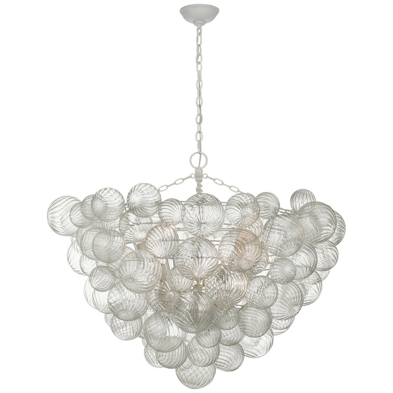 Talia 15 - Light Chandelier, Plaster White