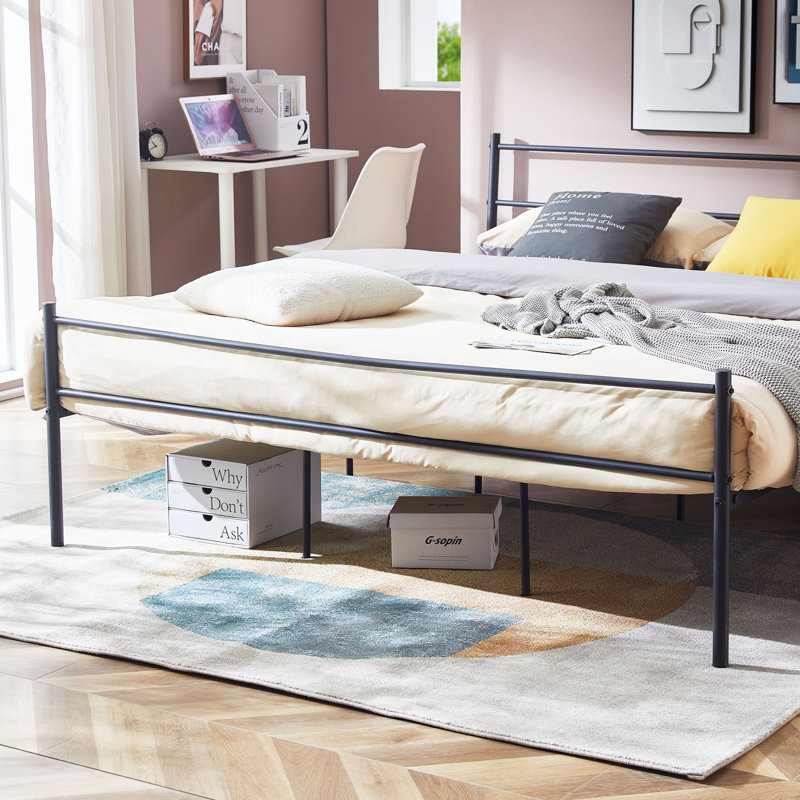 Camarda Metal Bed, 180 x 200cm, Black