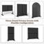 Écran d'intimité arqué en métal - Panneau décoratif extérieur autoportant pour patio, balcon, jardin, terrasse, cour, porche, bord de piscine et pelouse