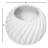 White Mable Carved Votive
