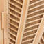 Armoire de rangement bohémienne en rotin naturel à 2 portes