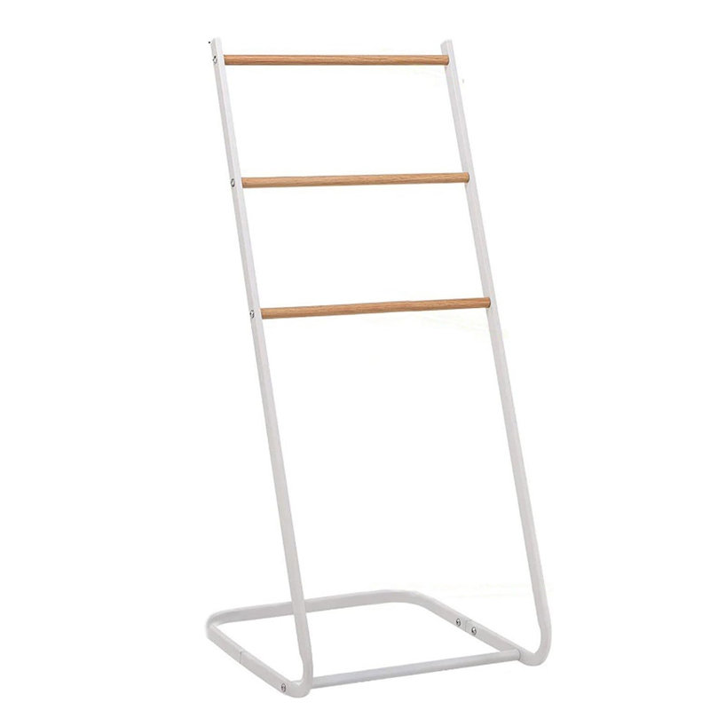 Freestanding Towel Stand, White