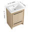 Meuble-lavabo autoportant avec 2 portes et 1 tiroir en résine de 24 po-119355588