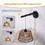 Applique à bras pivotant avec ampoule incluse Bahwana Rattan
