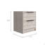 Table de chevet 2 tiroirs