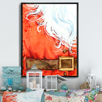 «Christmas Holiday Fancy Santa Claus II», reproduction d'art sur toile