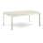Dover Modern Kitchen Table - a Rectangle Dining Table Top with Butterfly Leaf & Stylish Legs, 42x78 Inch, Linen White-808128637