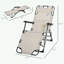 Chaise longue pliante avec coussin et poche-1665231609