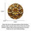 Thai Style Floral Carved Round Wood Wall Art For Home Accent Decor
