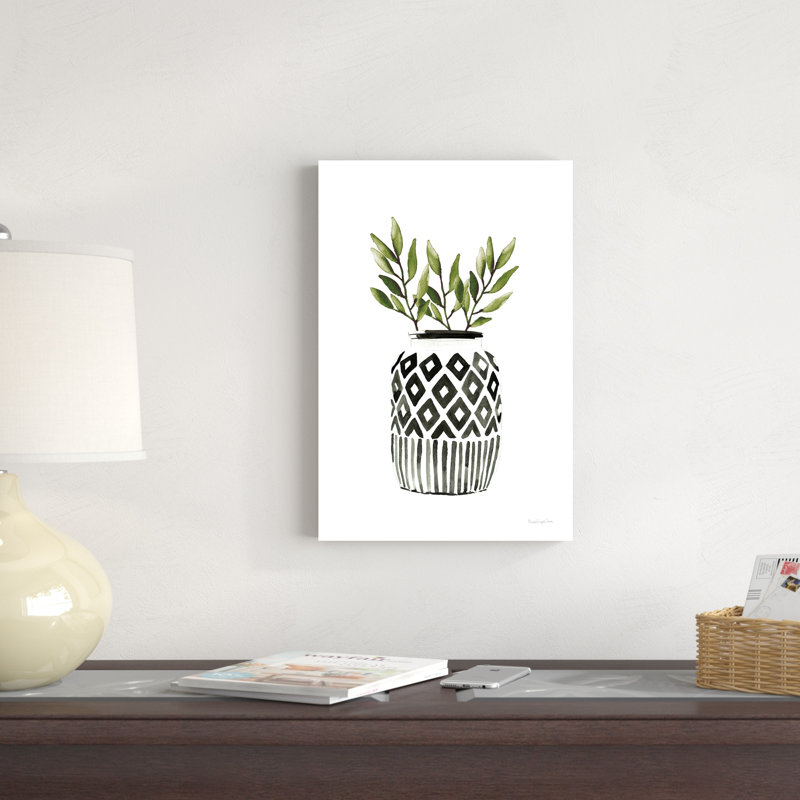 Vases géométriques II - vert, H 18 po x l 12 po