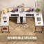 Bureau en L réversible de 50 po de large avec sac de rangement Hussan-1490599671-1478660008