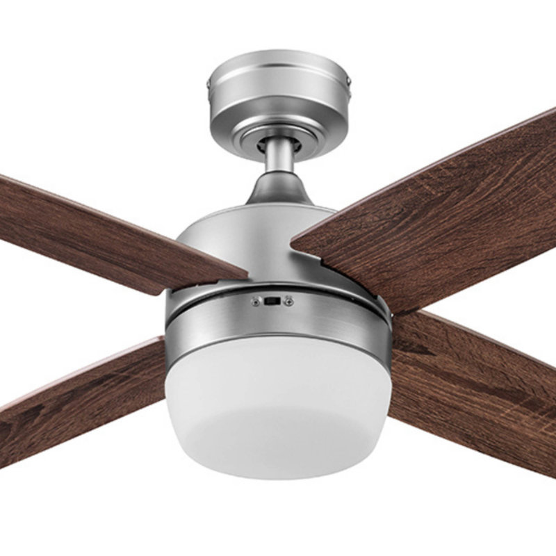 Ventilateur de plafond 44 po avec lumières DEL et télécommande Atlas inclus, Étain