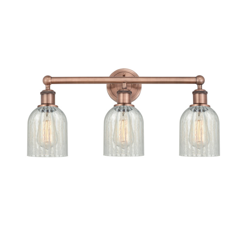 Reiko 3 - Light Dimmable Vanity Light, Mouchette, Antique Copper