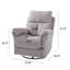 Fauteuils inclinables modernes en cuir, chaise berçante pivotante réglable pour cinéma maison