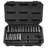 Impact Sockets Set 18pcs 6-Point 3/8" Drive Bit Ratchet Tool Kit Case