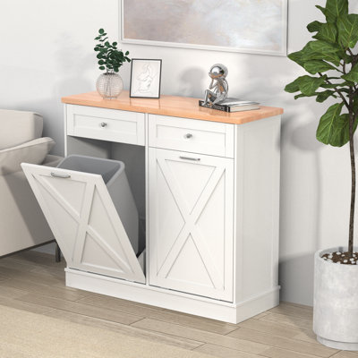 Havant Double Tilt Out 10 Gallon Cabinet Trash Can(Not Include Trash Can)
