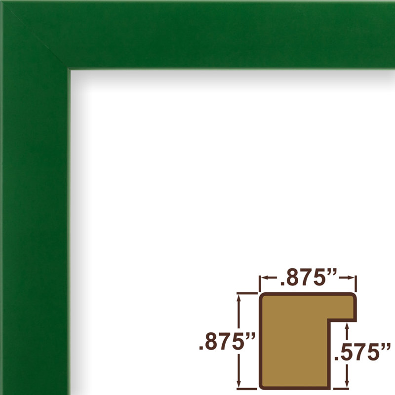Cadre photo confetti 0,875 po Confetti, L 20 po x H 30 po avec passe-partout l 16 po x H 2, Vert