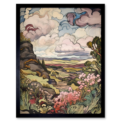 Anisha A Wild Scottish Landscape On A Cloudy Day - Single Picture Frame Print