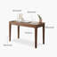 Bureau rectangulaire en bois massif avec tiroirs Walnut-848372112