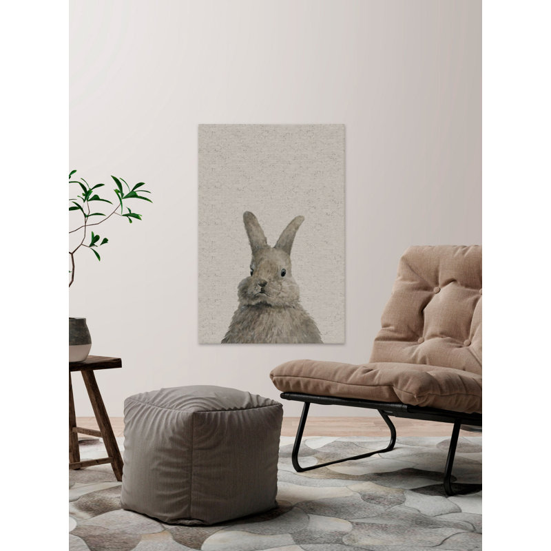 «Chubby Hare II», reproduction sur toile tendue, H 18 po x l 12 po x P 1,5 po