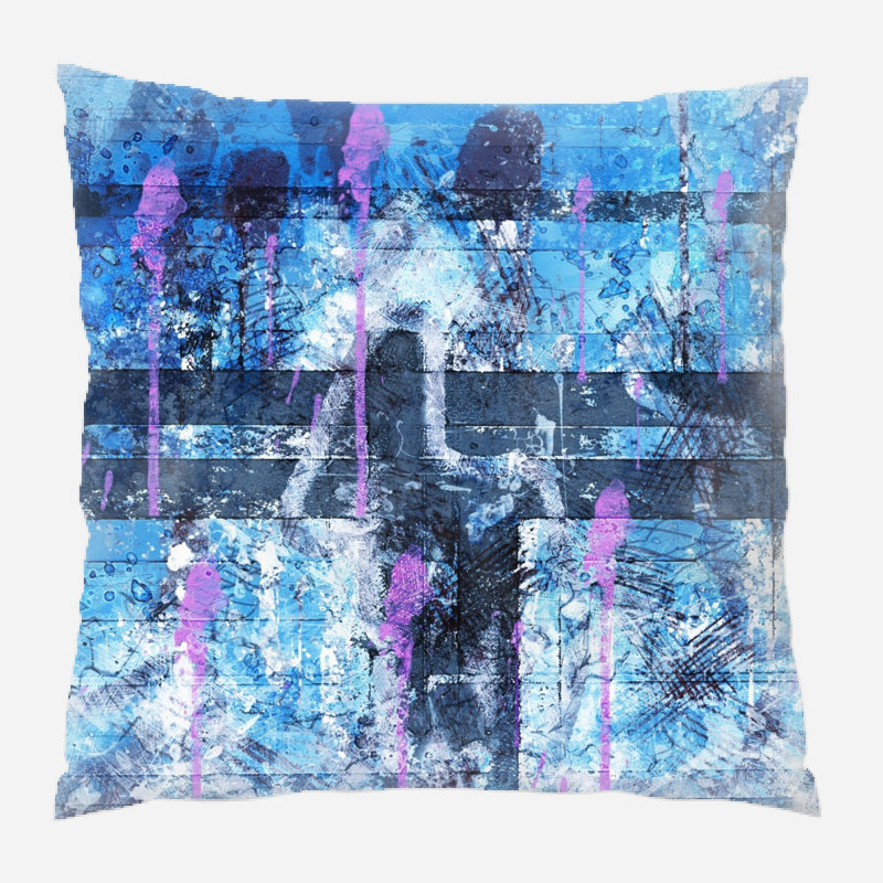 Coussin décoratif Merriweather, Microsuède, Intérieur