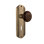Deco Plate with Decorative Keyhole and Brown Porcelain Door Knob