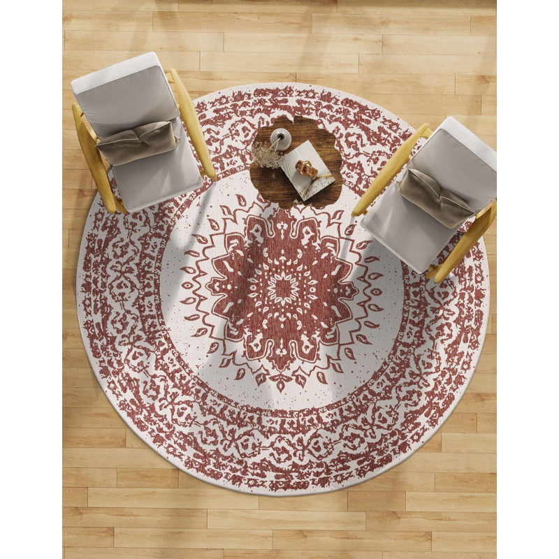Tapis de couloir Contemporary Hitchens, Rond 3 pi 1 po
