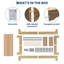 Structure de lit plateforme Nature, lit en bois avec lattes de bois solides, aucun sommier requis-1678193592-1678193595