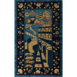 Antique Scenic Pictorial Peking Chinese Rug