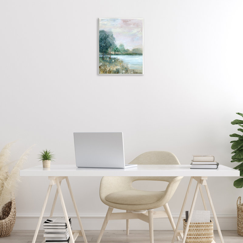 Plaque murale Serene Riverside View, design par Sally Swatland