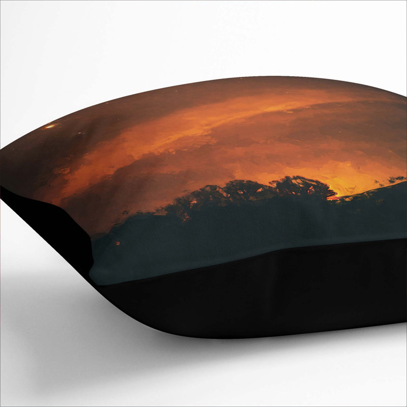 Square Cushion, 55cm H x 55cm W x 20cm D, Black
