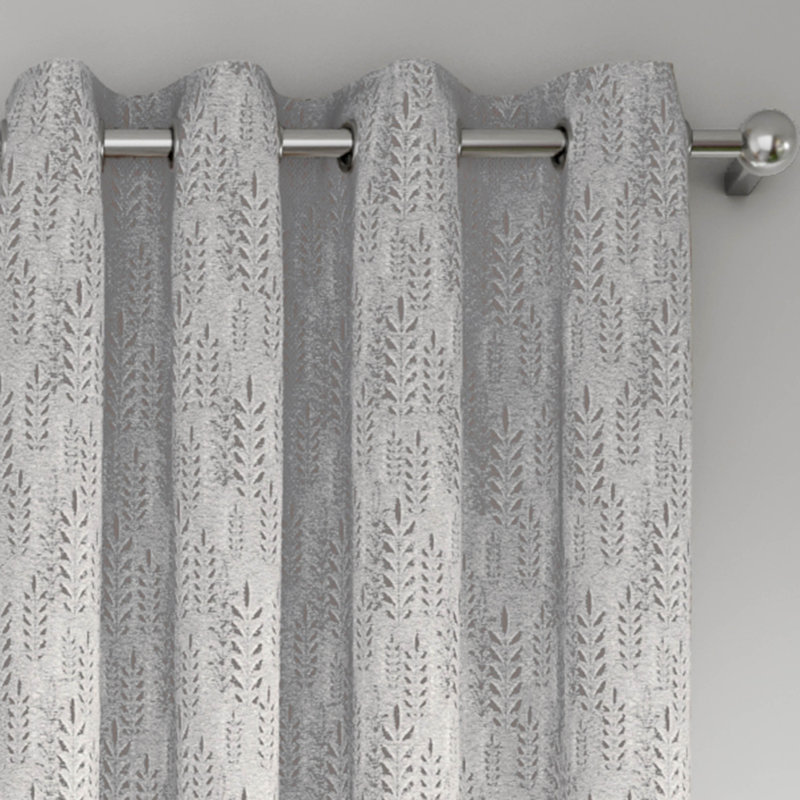 Feuille 52 x 84 po, rideau de porte - paquet de 2 panneaux, Argent argent