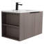 Meuble-lavabo moderne Elmridge de 30 po avec lavabo en céramique blanche Ebern Designs-1271205070