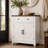 Farmhouse Barn Door Storage Cabinet With Drawer-128586193