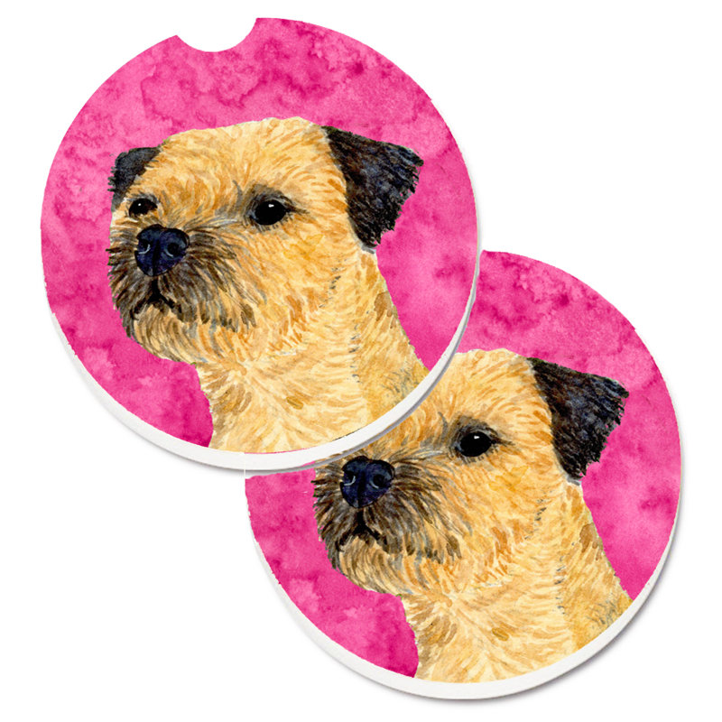 Sous-verre barbu collie voiture, Border Terrier