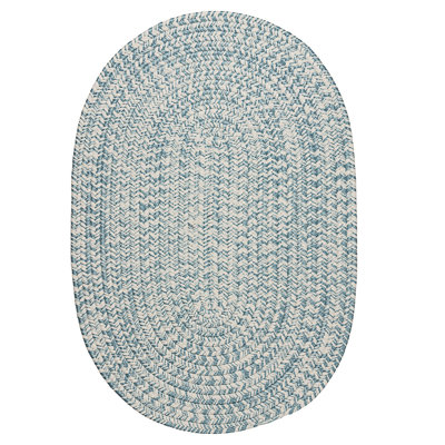 Tapis bleu tressé à la main Allyria