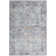 Quillin Oriental Machine Washable Rectangle 8' X 10' Polyester Area Rug in Gray