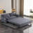 Queen Pull Out Sofa Bed,Convertible Sleeper Sofa with Side Storage, Multi-Functional Loveseat Bed-569772734
