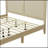 Solid Wood Platform Bed With Rattan-1179059778