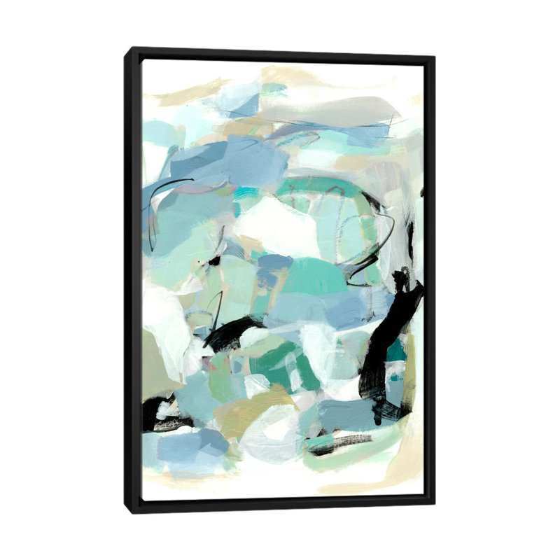 « doux spring iv », impression sur toile, H 26 po x l 18 po x P 1,5 po, Toile avec cadre noir, Pas de tapis