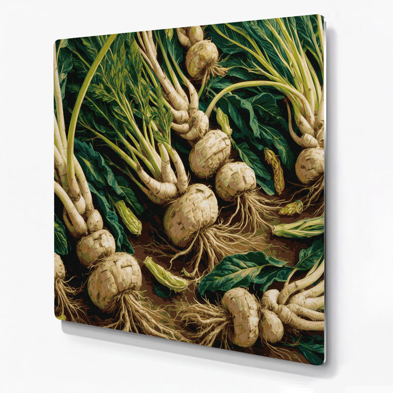 Légumes, art mural vert Arracacha, H 8 po x l 8 po