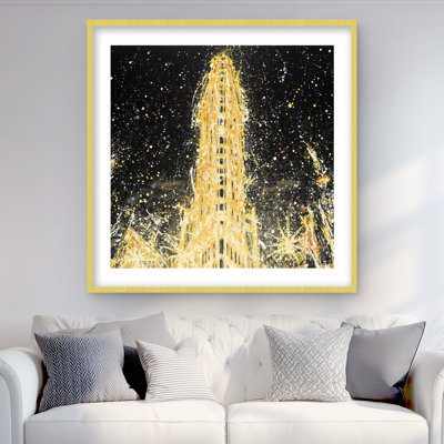 Abstract Flatiron Building | Bedroom Cities Framed Print