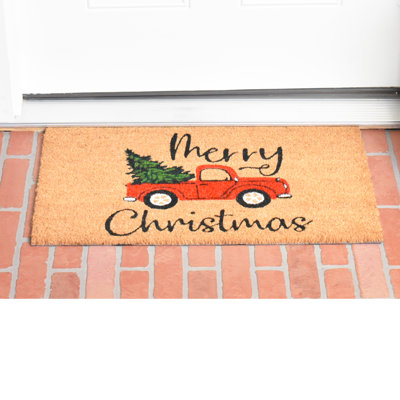 Tapis de porte d'extérieur antidérapant Wynn Christmas Memories