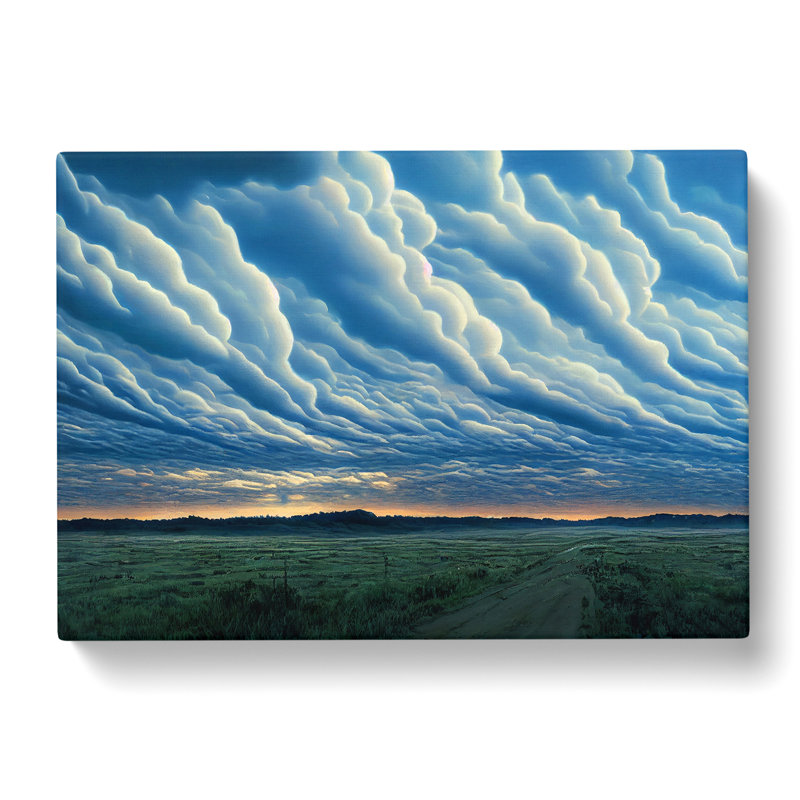 Euphoric Cloudy Sky - Wrapped Canvas Print, 40cm H x 60cm W x 3cm D