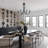 33-Inch Black Iron And Crystal Chandelier, 8-Light With Adjustable Chain