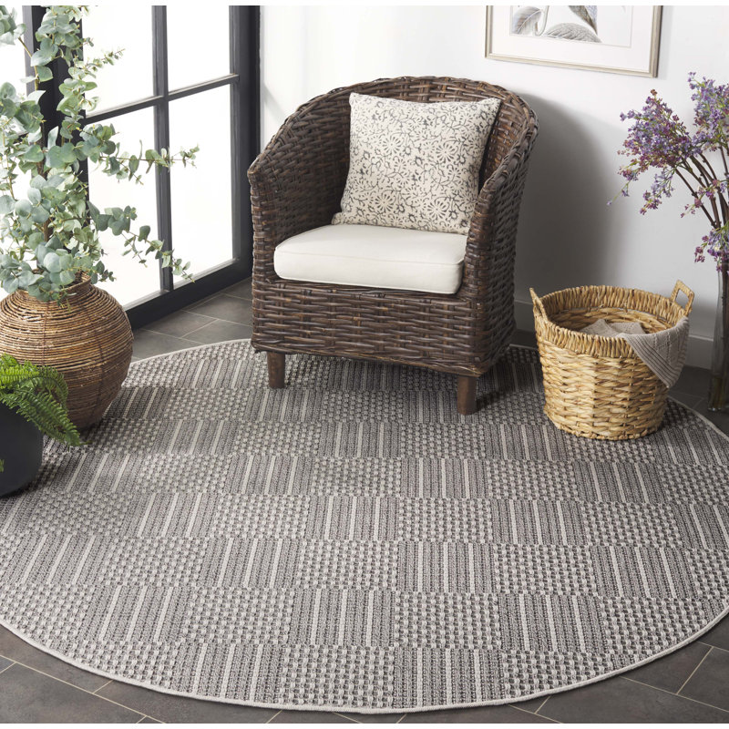 Tapis intérieur / extérieur en sisal Kyondra, Rond 6 pi 7 po